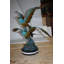 Statue en bronze de deux mouettes volant Heller - taille: L 36 po x l 17 po x H 27 po.