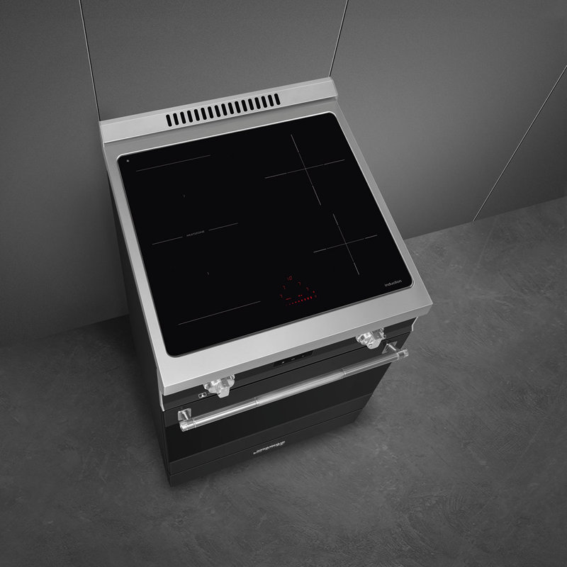 Smeg Professional Range, 24", Induction, Matte Black
