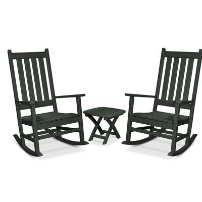 TREX Outdoors Cape Cod 3-Piece Porch Rocking Chair Set
