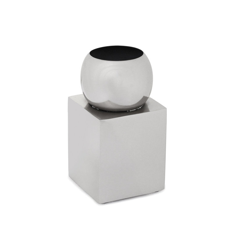 Iron Vase Small, Blanc
