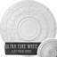 Médaillon de plafond Endurathane Dauphine, diamètre extérieur 33 7/8 po x P 1 3/8 po (convient aux auvents jusqu'à 13 1/4 po), fini blanc ultra pur peint à la main-28576685