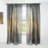 Black and Gold Glam Abstract - Abstract Curtain - Velvet Room darkening - 1 panel-1405951467