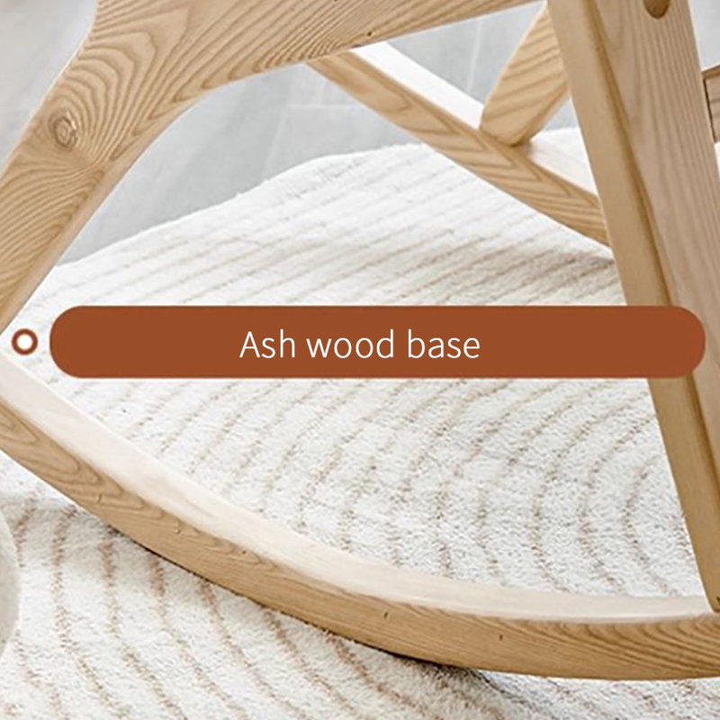 Chaise berçante en bois massif