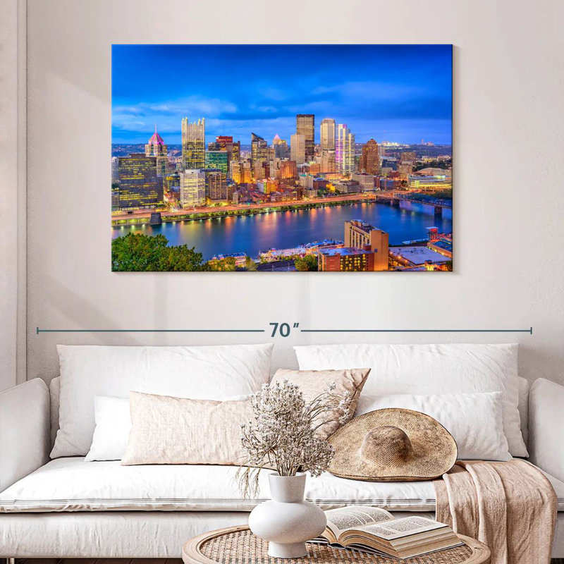 Sirci Pittsburgh Blue Hour, H 32 po x l 48 po