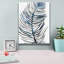  «Blue Feathered Palm 3» par Emma Scarvey, art mural sur toile, 12 po x 16 po-1444051483