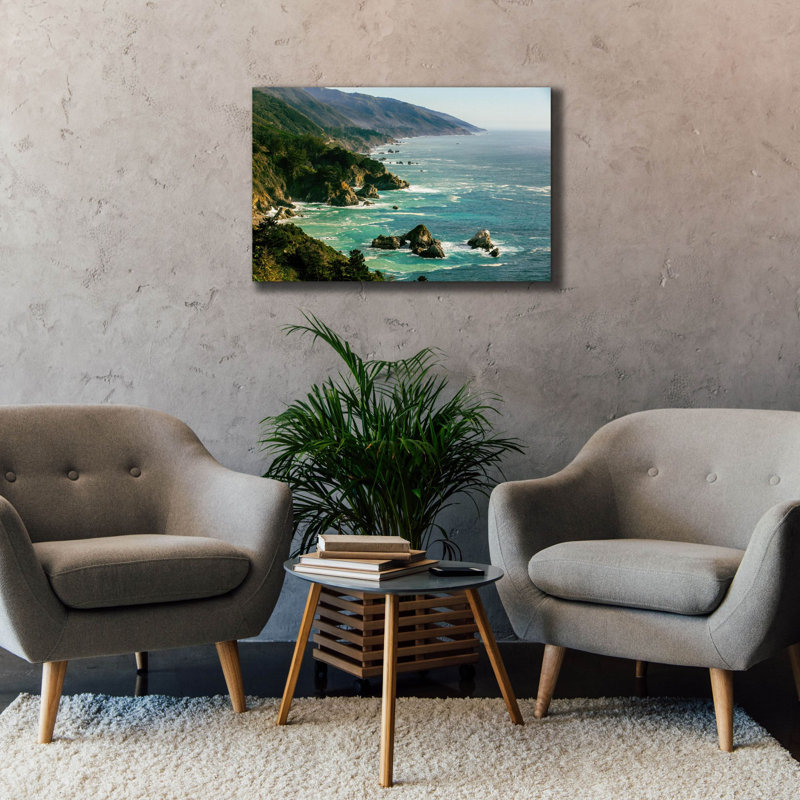 «Cali - Big Sur» par Epic Portfolio, art mural sur toile, H 26 po x l 40 po x P 1,5 po
