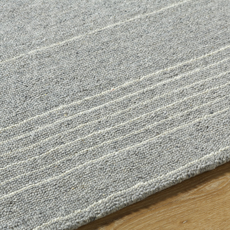 Romano Hand Loomed Wool Striped Area Rug, Rectangle 9' x 12'