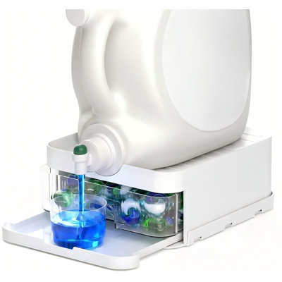3-in-1 Laundry Detergent Holder + Storage Drawer + Drip Tray