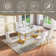Rectangular 70.1"L X 35"W Dining Set (Set Of 7)