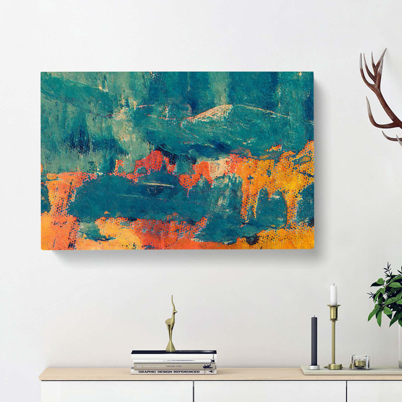 Abstract Art Painting Vol.430 - Wrapped Canvas, 35cm H x 50cm W x 3cm D