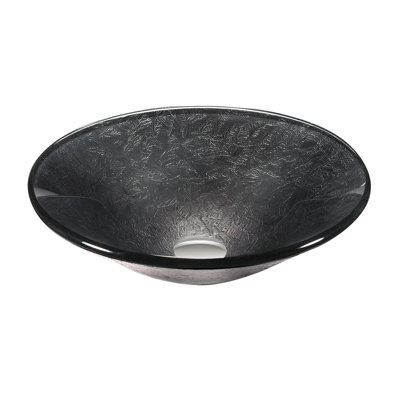 Legion Furniture 17.7'' Platinum Glass Circular Bathroom Sink