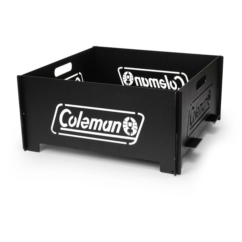 Black Stainless Steel Wood Burning Fire Pit