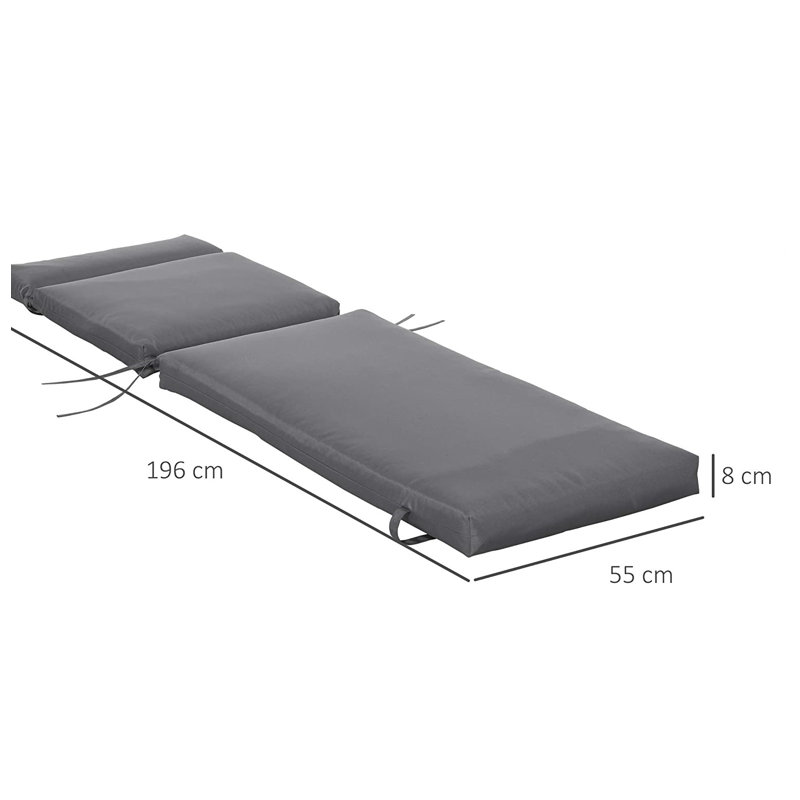 Garden Daybed Cushion, Grey