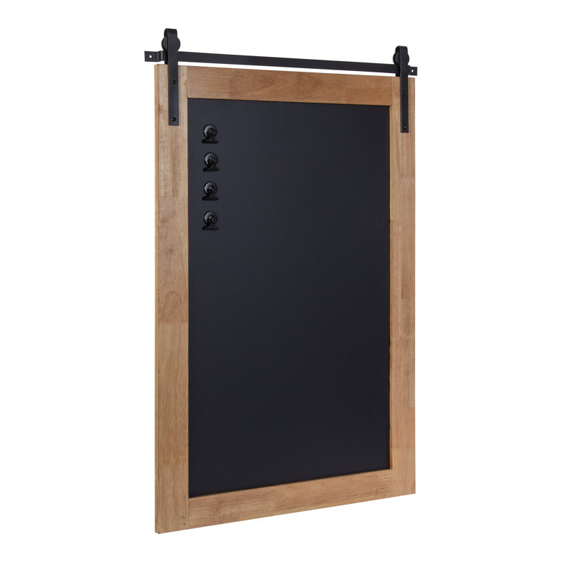 Samuels Magnetic Slate Chalkboard Bulletin Board