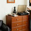 Commode d'appoint rétro en acier inoxydable