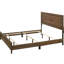 Grand lit à panneaux en cerisier brun, mobilier de chambre à coucher moderne, fabrication en bois durable, assemblage de finition cerisier, décoration contemporaine-514595160-514595167