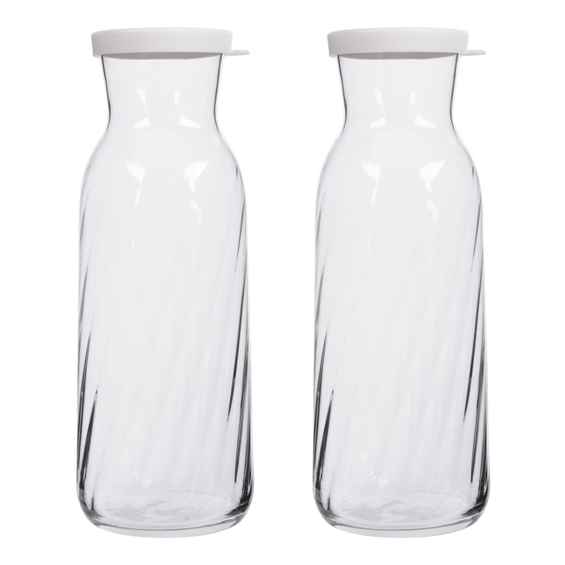 LAV - Fonte Optic Glass Carafes - 1.2L, White