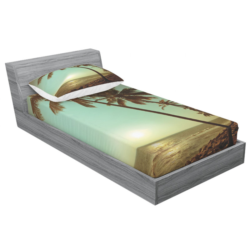 Microfiber Sheet Set, Twin Sheet Set with Fitted Sheet