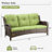 Wicker Outdoor Patio Sofa-1157918763