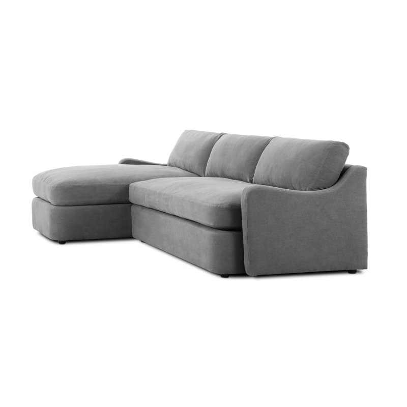 Aurelia Sectional, Broadway Denim Linen, Left Hand Facing