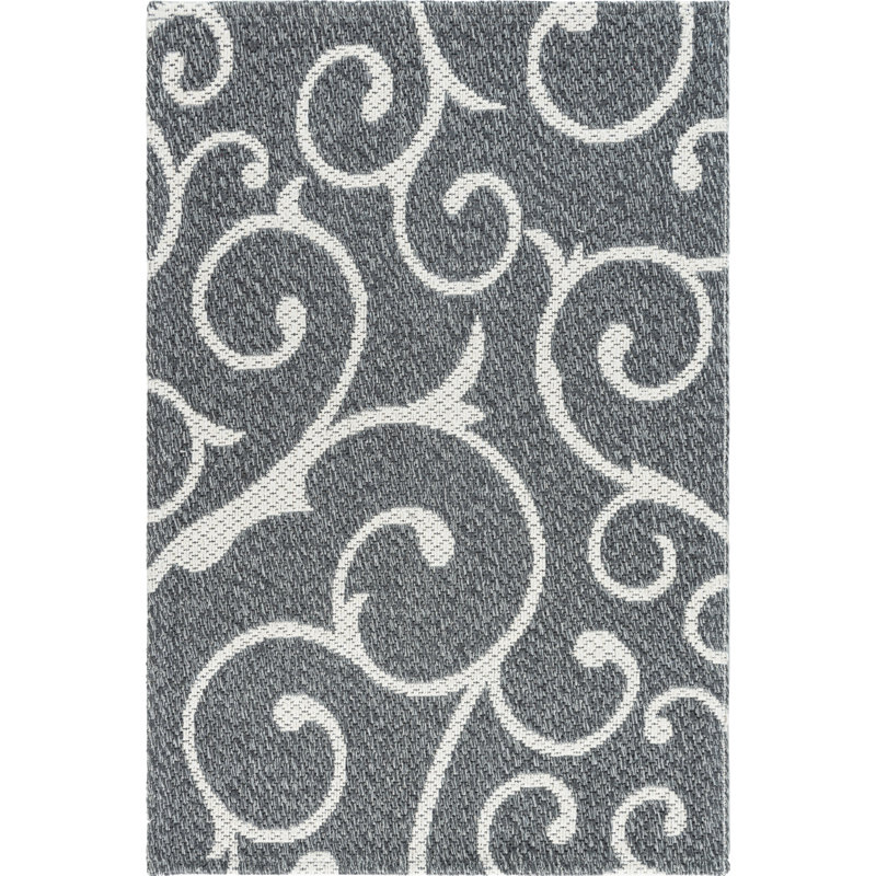 Omro Cotton Damask Indoor Rug, Rectangle 2'2" x 3'1"