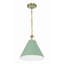 Luminaire suspendu conique en métal 1 lumière Kinston -229666632-229666634