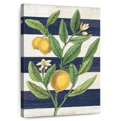 Yarlin Classic Citrus Navy Shiplap No Words