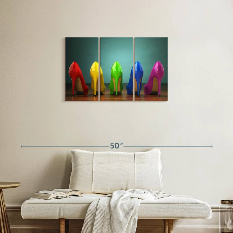 Shuttleworth Rainbow Heels, 20" H x 33" W