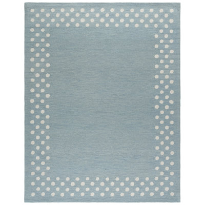 Martha Stewart Hand Tufted Wool; Cotton Polka Dot Indoor / Outdoor Rug