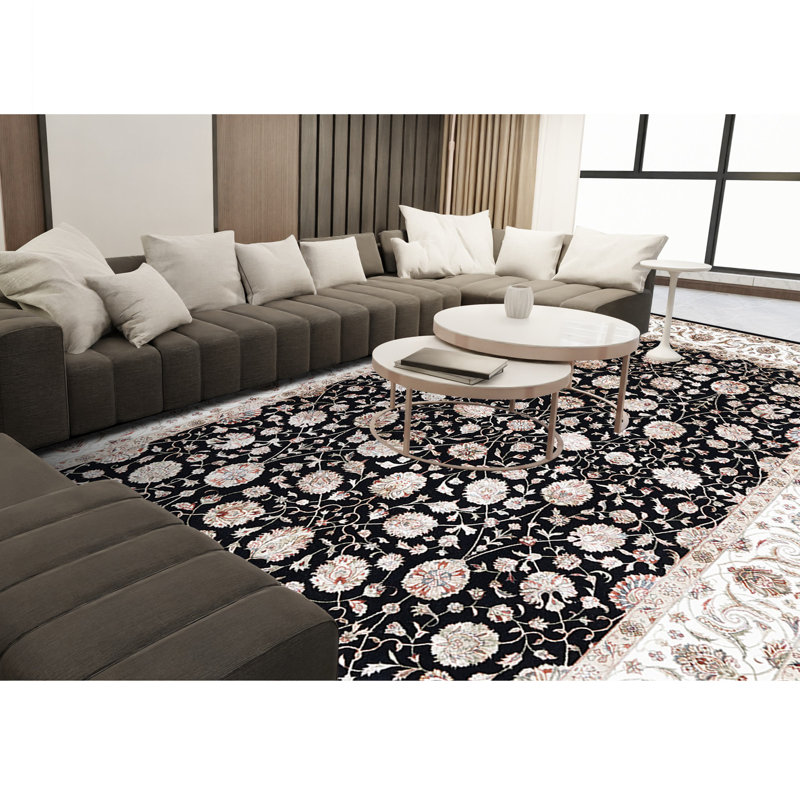 Floral Area Rug, Rectangle 5' x 7'