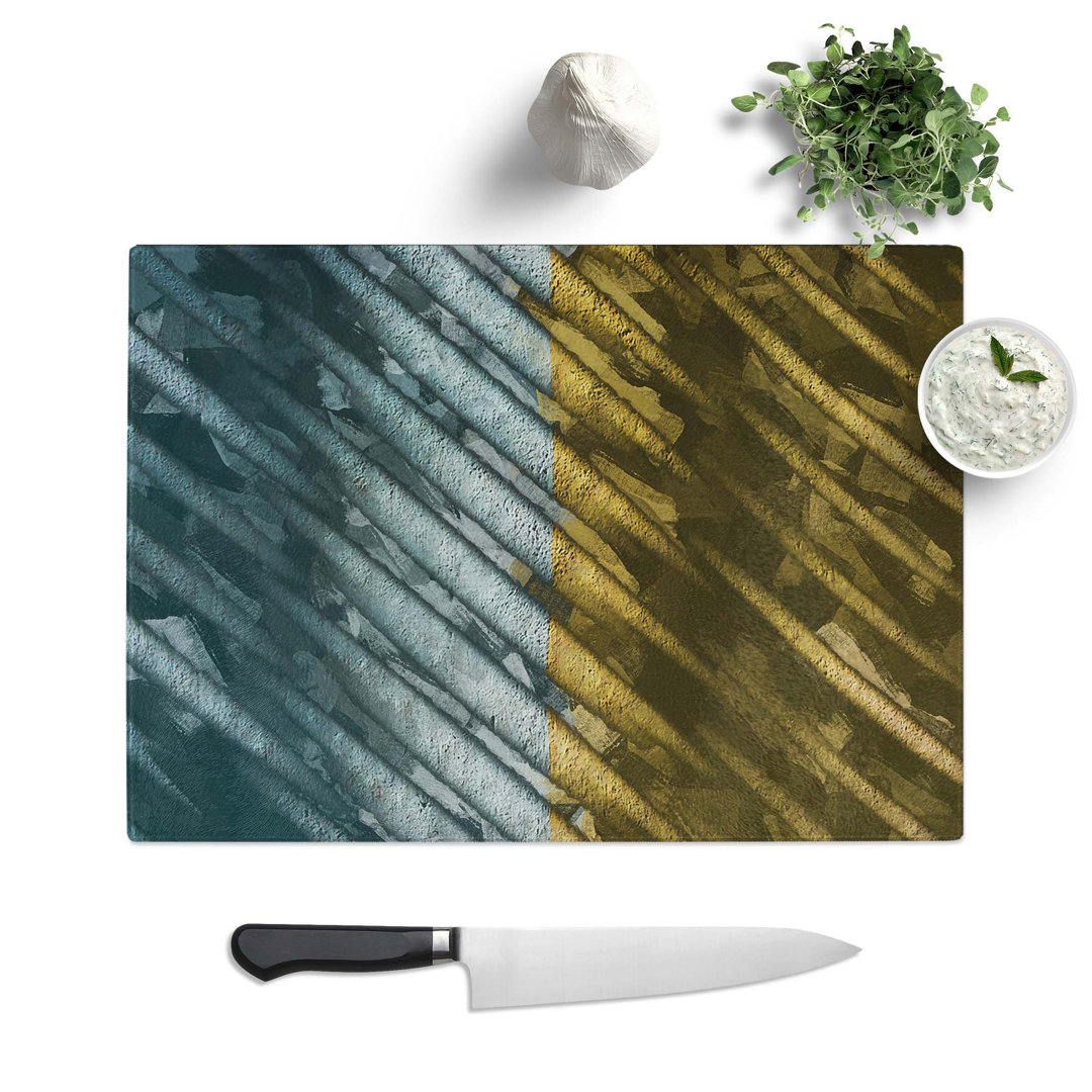 Glass Meet in The Middle in Abstract Chopping Board