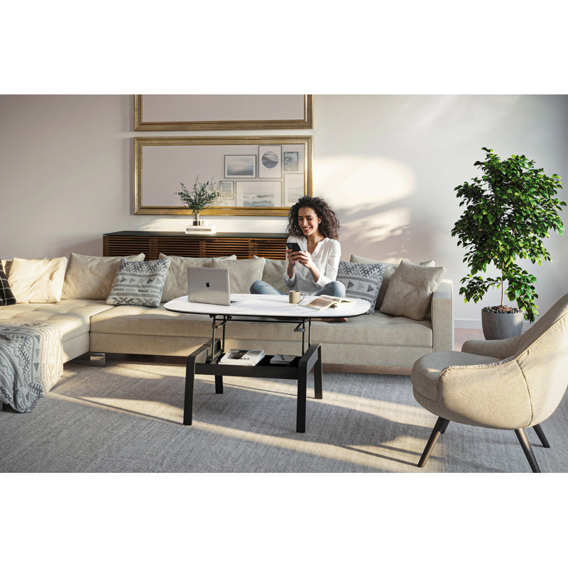 Cloud 9 Single Coffee Table, Cirrus White