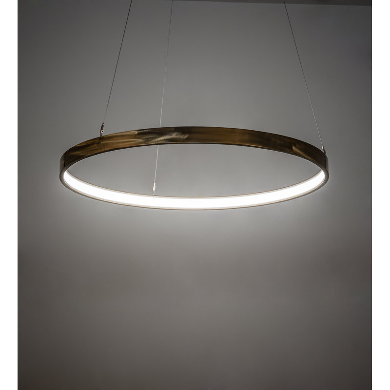 Anillo Brass Tint LED Halo Pendant Light