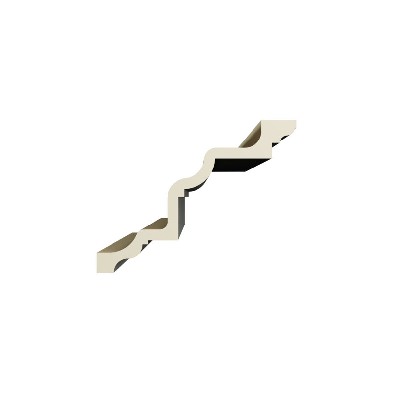 Ethan 96" Gray Polyurethane Crown Moulding