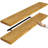 Sorbus Wood Floating Shelves for Wall - Long 16” Solid Wood Wall Shelves for Bathroom Decor, Books, Bedroom & Living Room - Set of 2, Walnut-111103426-124322102