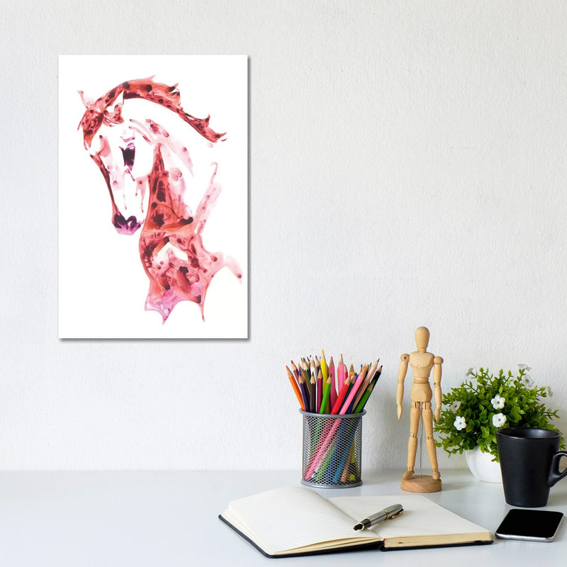 Garnet Horse II by Julie T. Chapman - Wrapped Canvas Print, 20.32 cm H x 30.48 cm W