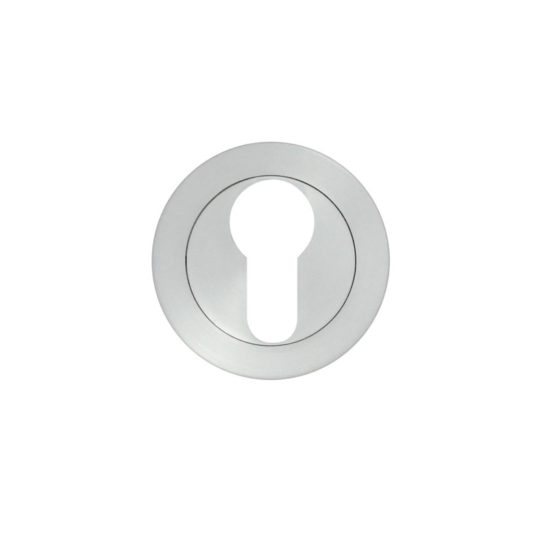 Escutcheon Euro Rose, Satin Chrome