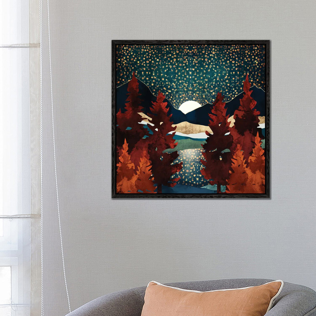 Star Sky Reflection von SpaceFrog Designs - Galerie-verpackte Leinwand Giclée auf Leinwand