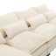 Canapé modulaire en U en chenille, pratique et élégant rembourré en U avec chenille, confortable