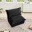 Koala Armless Sofa - Black