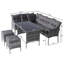 7 - Person Wicker Patio Dining Set with Rectangular Table-1350003869-1350003867