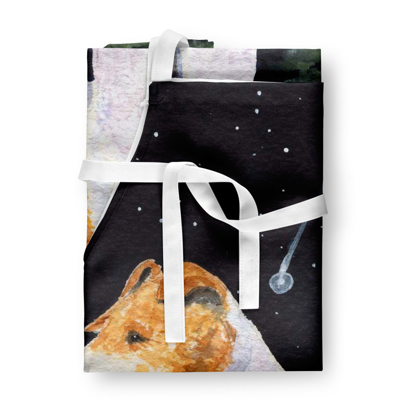 Tablier de terrier starry night fox