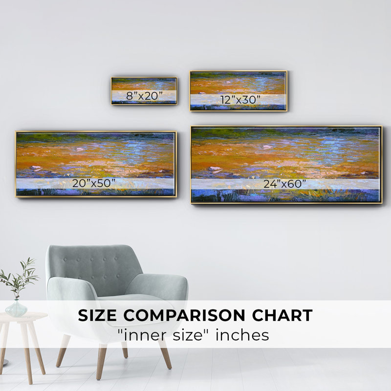 Indian Summer- Framed Canvas, 24" H x 60" W