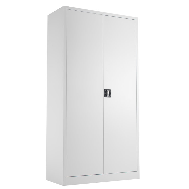 2 -Door 4 -Shelf, White, 179cm H x 92cm W x 42cm D