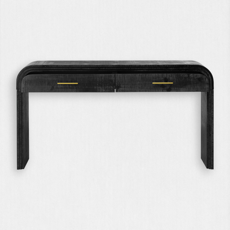 Kynlee 59'' Console Table, Antique Black