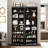 20-Pair Shoe Cabinet with Shelves and Cubbies-1918643436