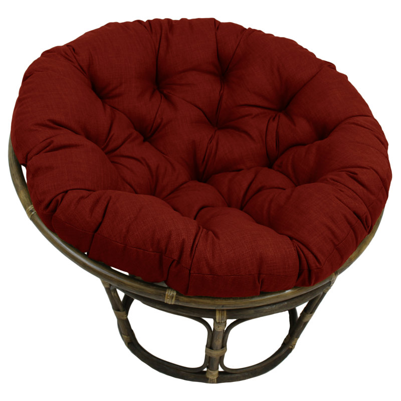Outdoor 6'' Papasan Seat Cushion, Paprika, 48" W x 48" D
