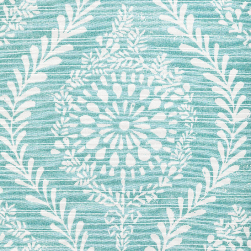 Manoir Marindol Print Fabric, Aqua