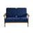 Solid Wood Teak Outdoor Loveseat With Cushion And Arms-1591383977-1591383990