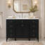 Meuble-lavabo autoportant de 48 po avec lavabo composite intégré, 6 tiroirs et 2 portes d'armoire-134701731